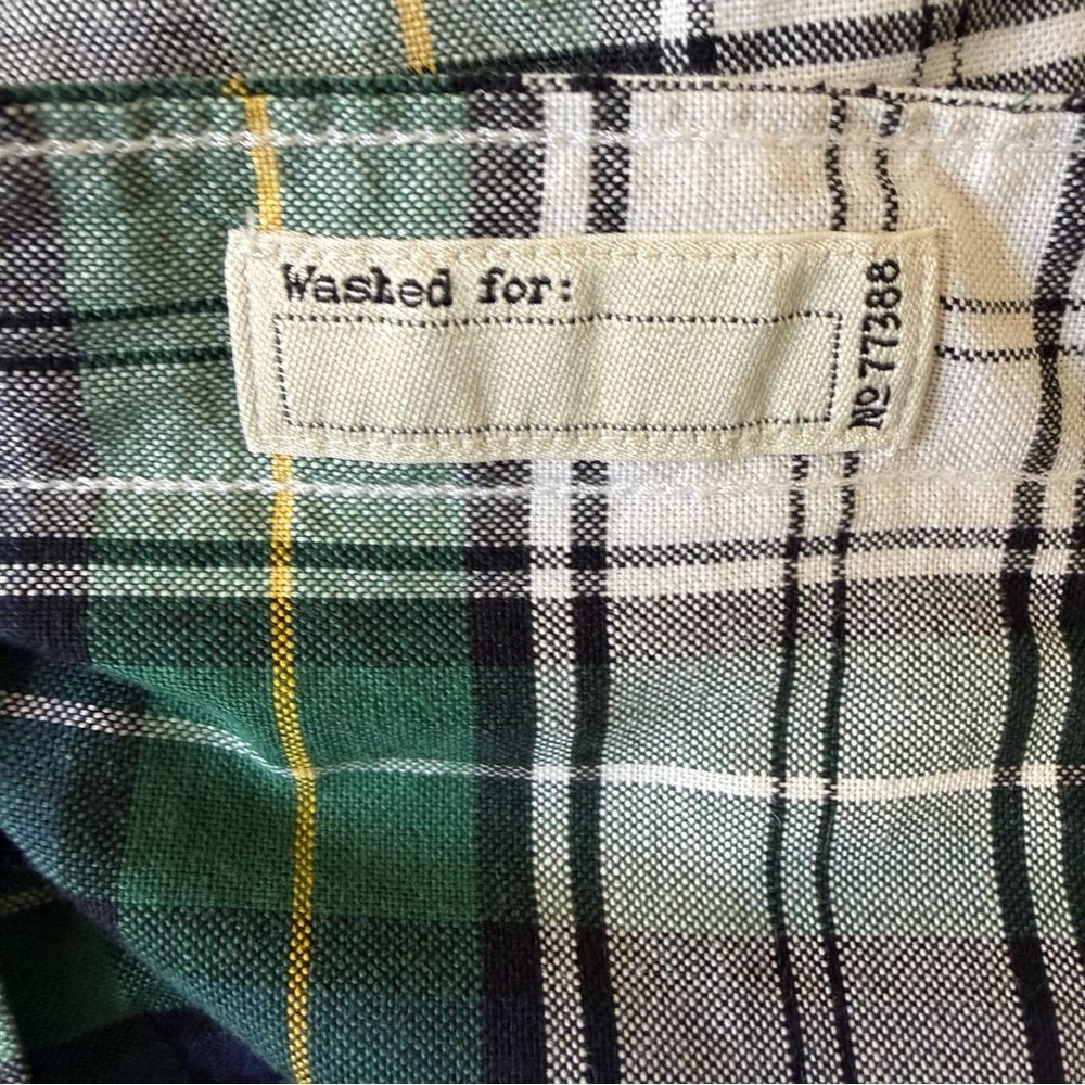 J.Crew Broken In Oxford Slim Plaid Shirt Mens Large Organic Cotton - Picture 3 of 8